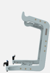 Hillaero LIFEPACK 12 FAA certified mountable bracket for Air Ambulance Airmed Helicopter or Fixed Wing Aircraft SIDE